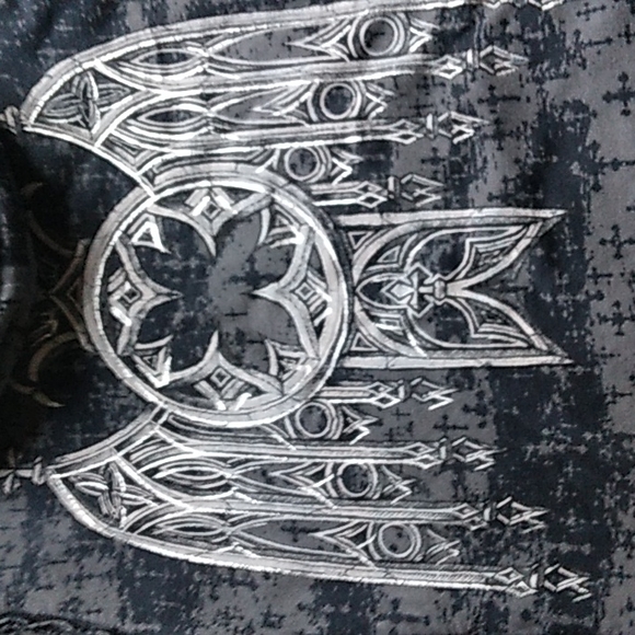 Affliction reversible zip up hoodie - Picture 8 of 8